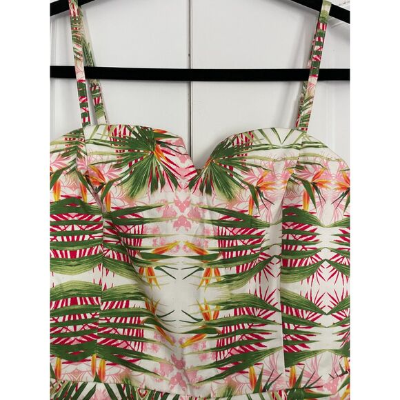 INC International Concepts Tropical Vacation Romper Size 8 Removable Straps - Picture 3 of 8